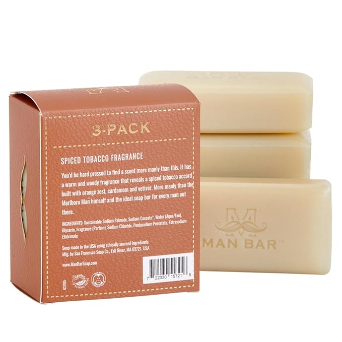 San Francisco Soap Company Spiced Tobacco - Hair and Body Mini 3 Pack - 4 oz Pack of 3