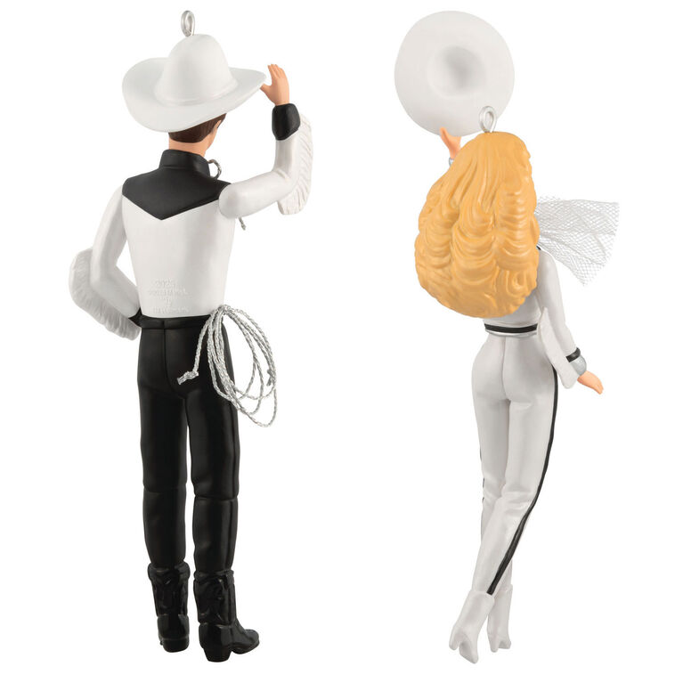 Barbie™ and Ken™ Western Stars Ornaments, Set of 2