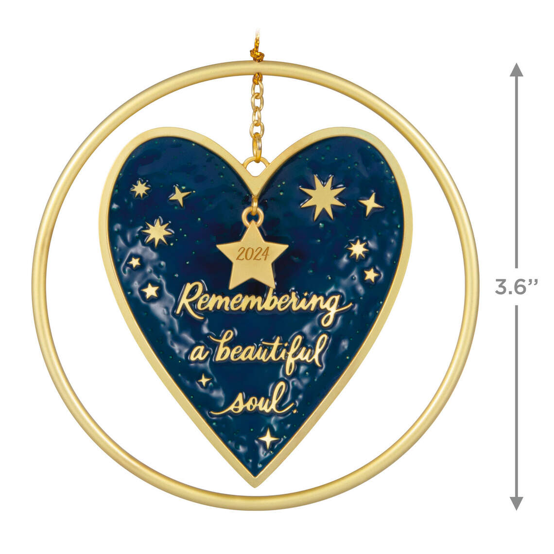 Remembering A Beautiful Soul 2024 Metal Ornament