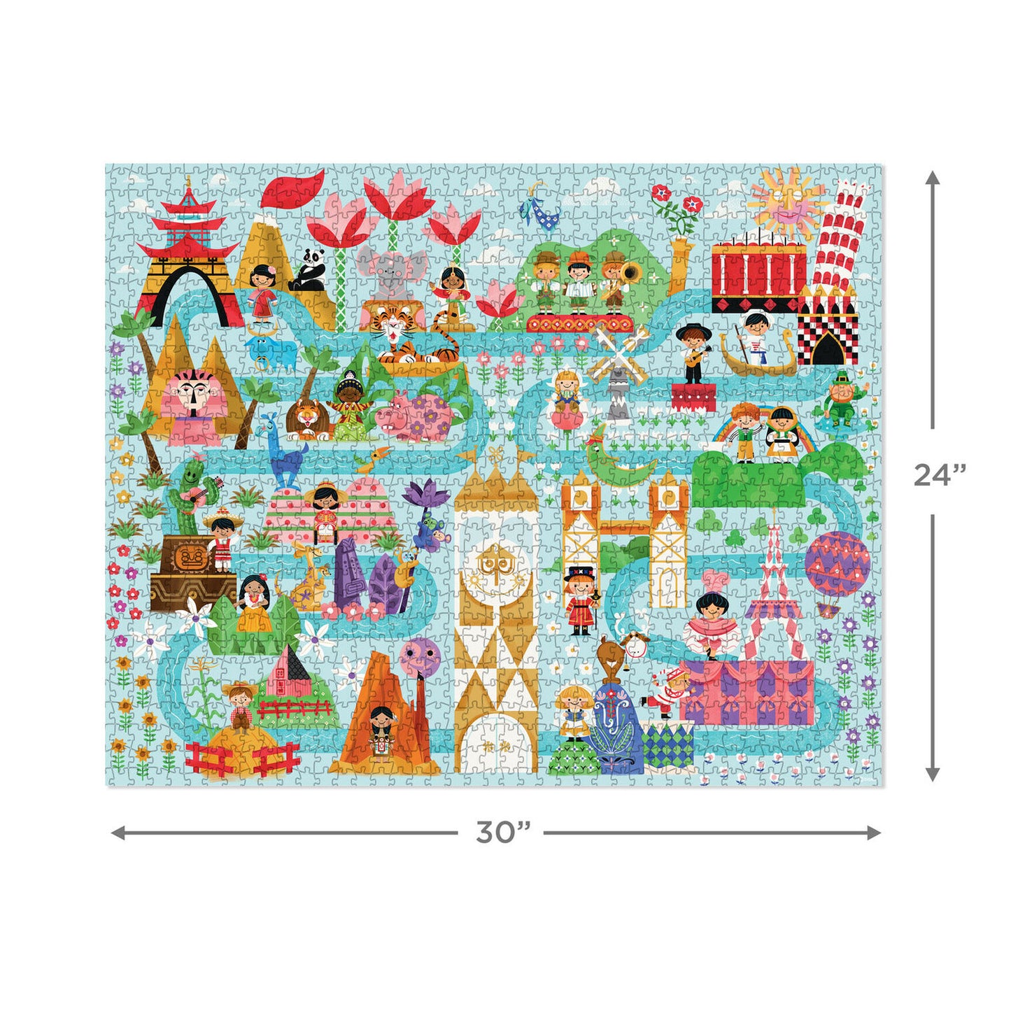 Disney It's a Small World Map 1000-Piece Jigsaw Puzzle