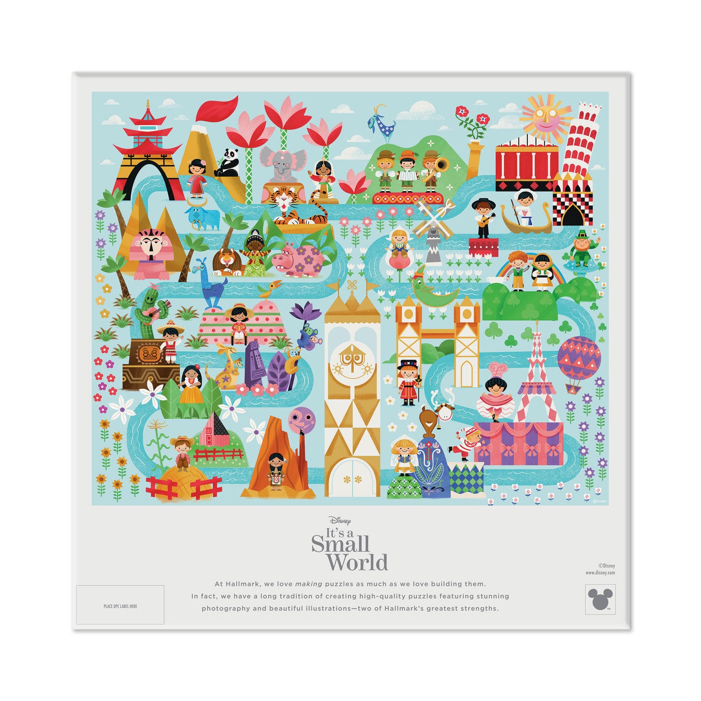 Disney It's a Small World Map 1000-Piece Jigsaw Puzzle