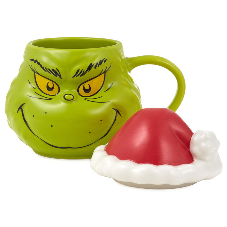 Dr. Seuss's How the Grinch Stole Christmas!™ Grinch Santa Sculpted Mug With Sound, 21 oz