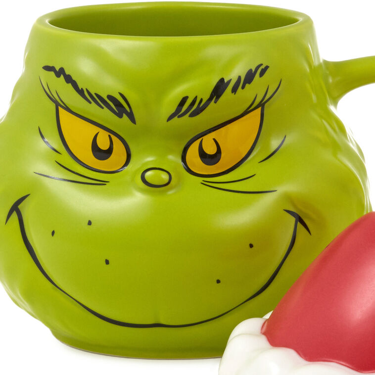 Dr. Seuss's How the Grinch Stole Christmas!™ Grinch Santa Sculpted Mug With Sound, 21 oz