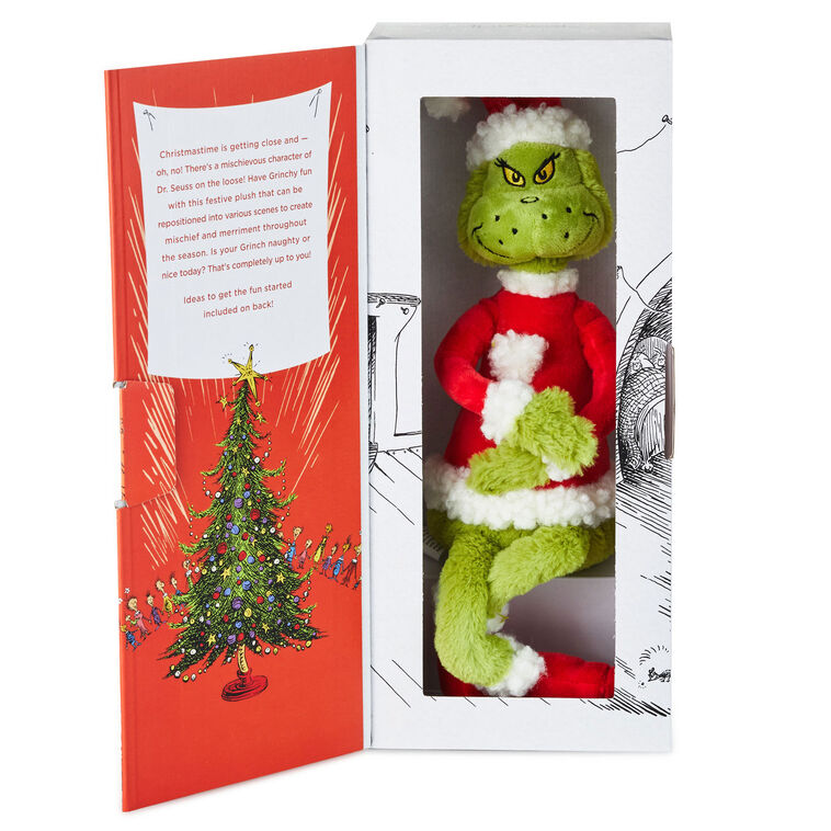 Dr. Seuss's How the Grinch Stole Christmas!™ Poseable Grinch Plush, 10"