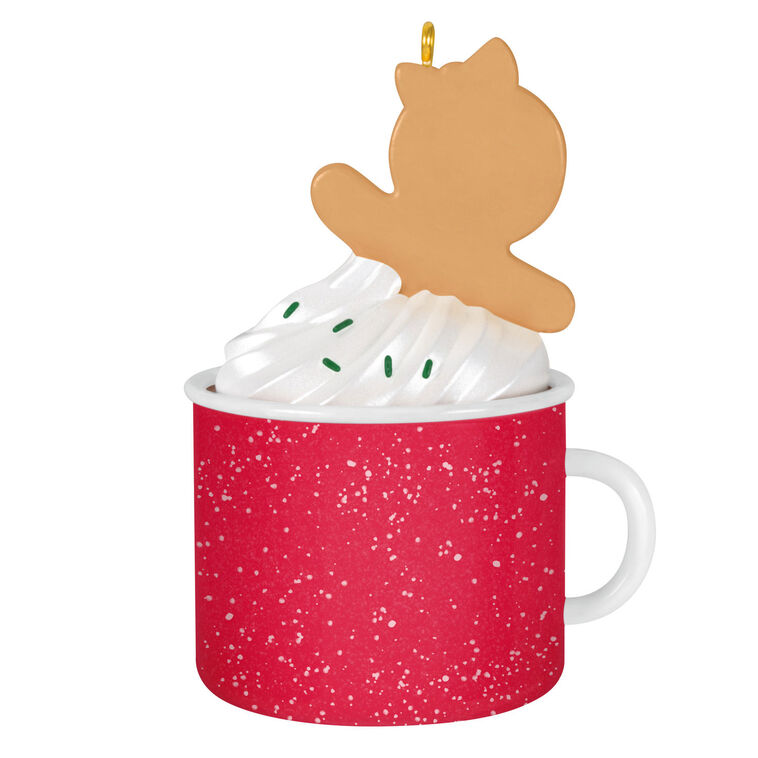 Mom Gingerbread Girl in Mug 2025 Ornament