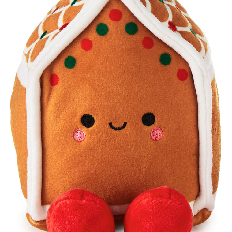 Better Together Gingerbread House and Candy Cane Magnetic Plush Pair, 5"