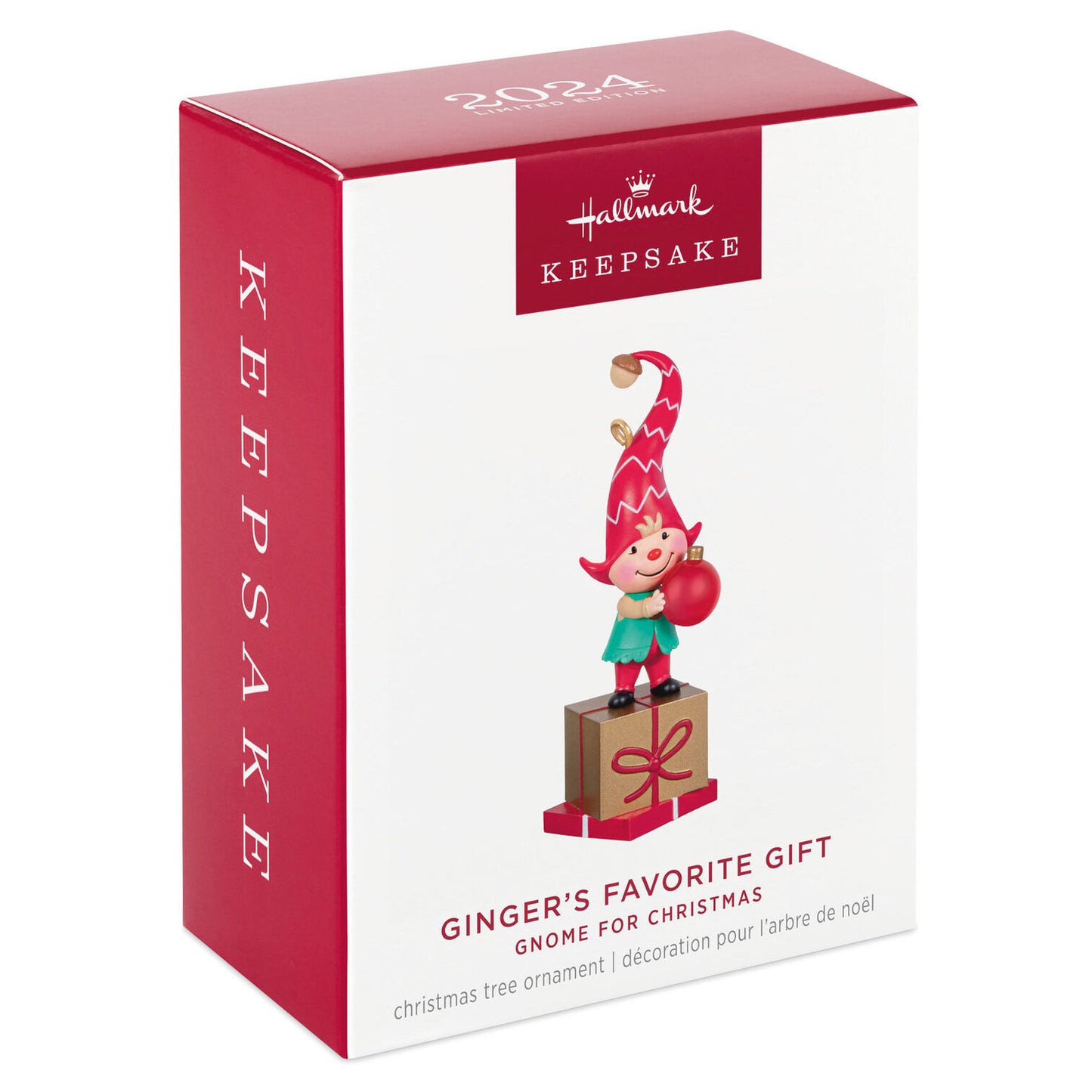 Gnome for Christmas Ginger's Favorite Gift 2024 Keepsake Ornament