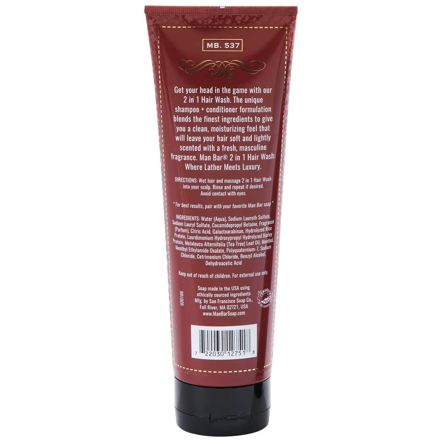 MAN BAR® 2-in-1 Hair Wash - Exotic Musk & Sandalwood