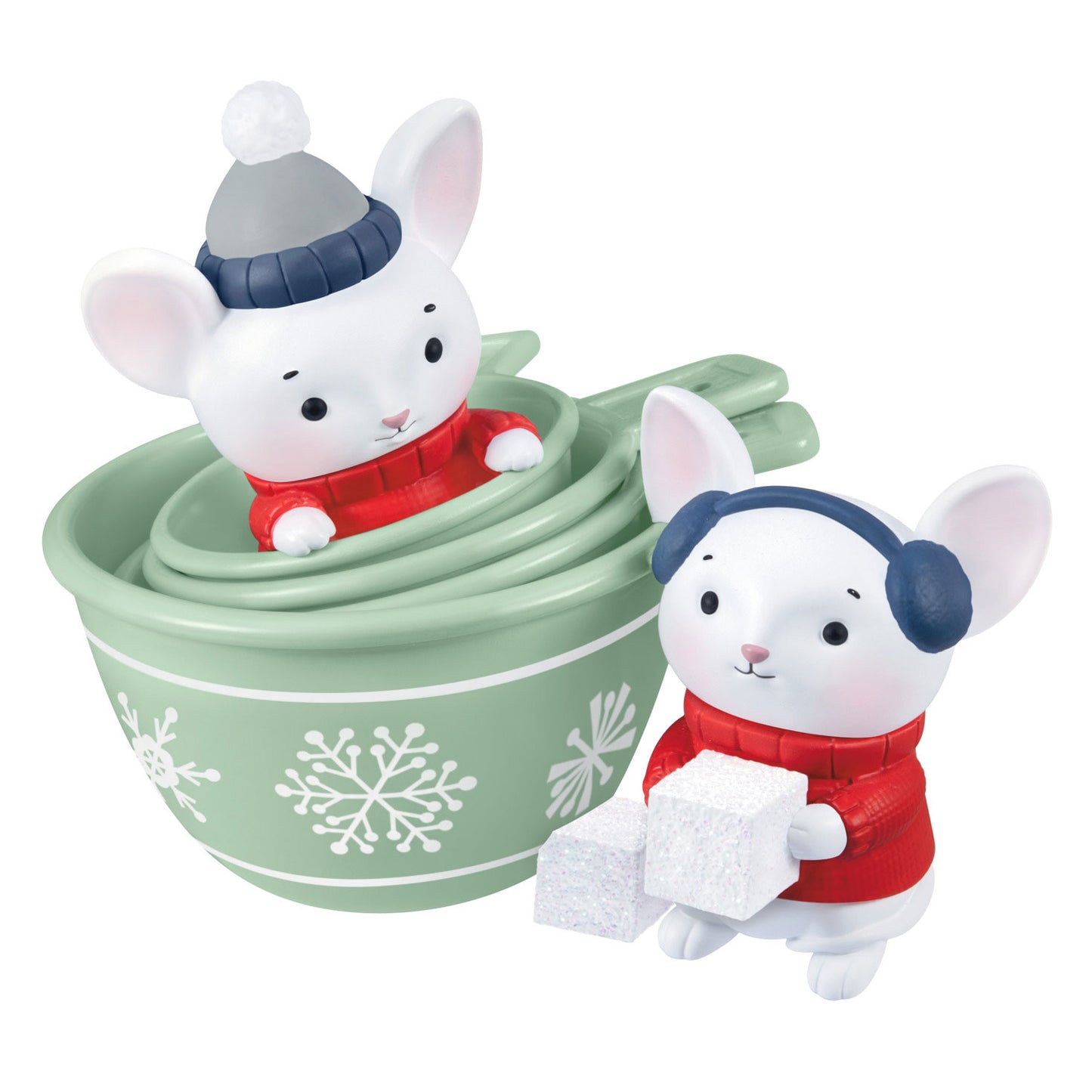 Merry Mice in Measuring Cups Ornament