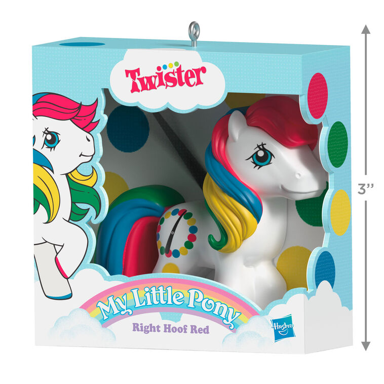 Hasbro® My Little Pony® Retro Twister® Right Hoof Red Ornament
