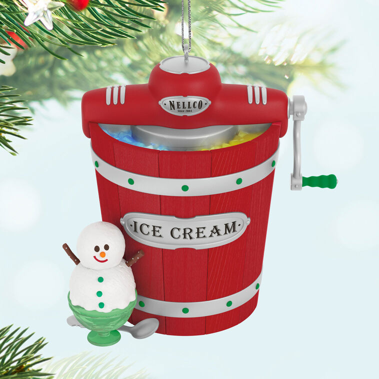 Nellco Ice Cream Maker Musical Ornament With Light