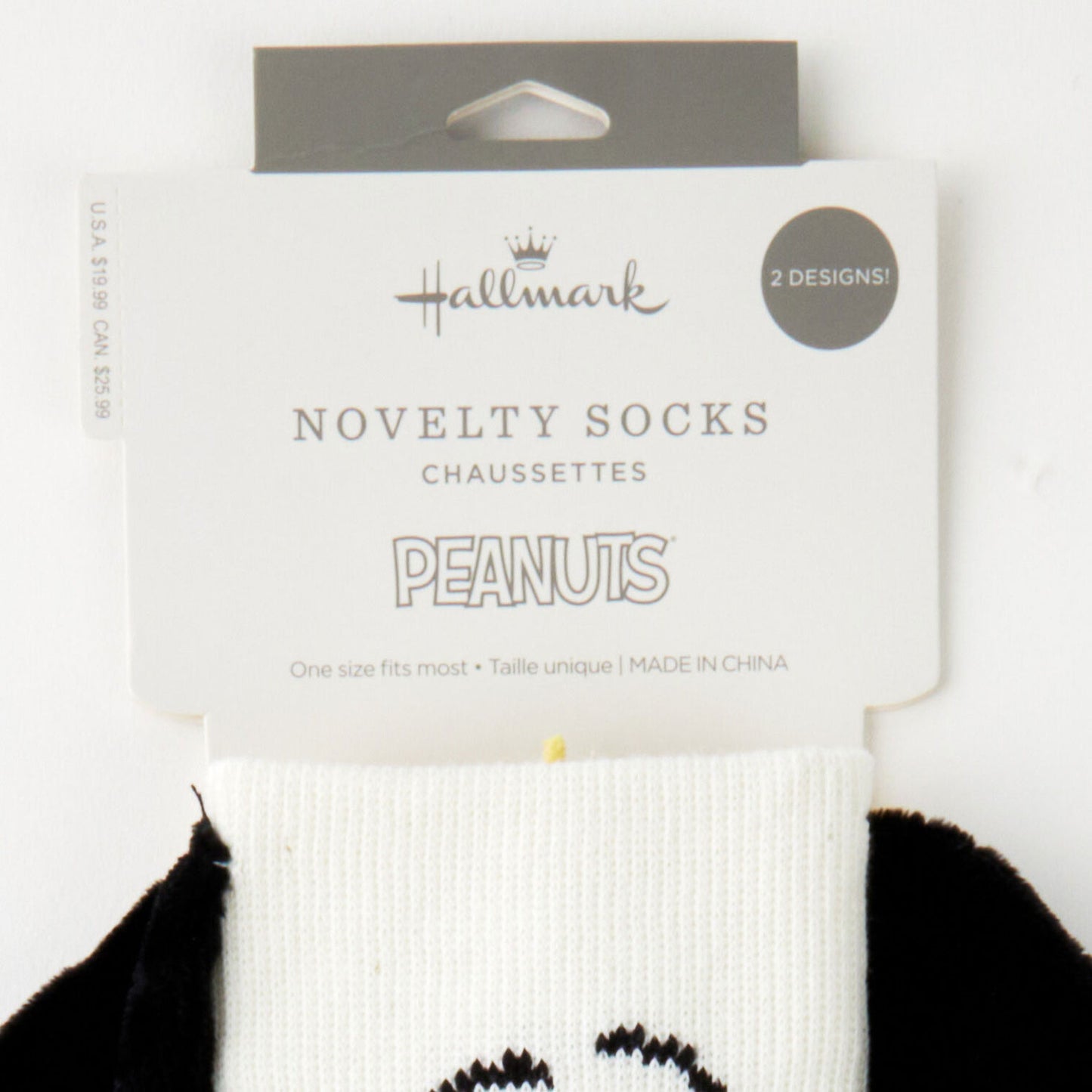 Peanuts® Snoopy and Woodstock in Christmas Sweaters Mismatched Novelty Socks