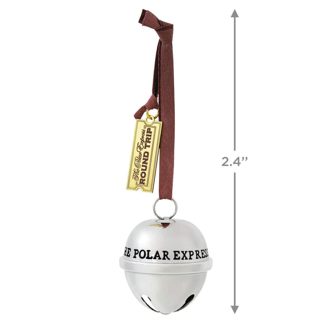 The Polar Express™ 20th Anniversary Santa's Sleigh Bell 2024 Metal Ornament