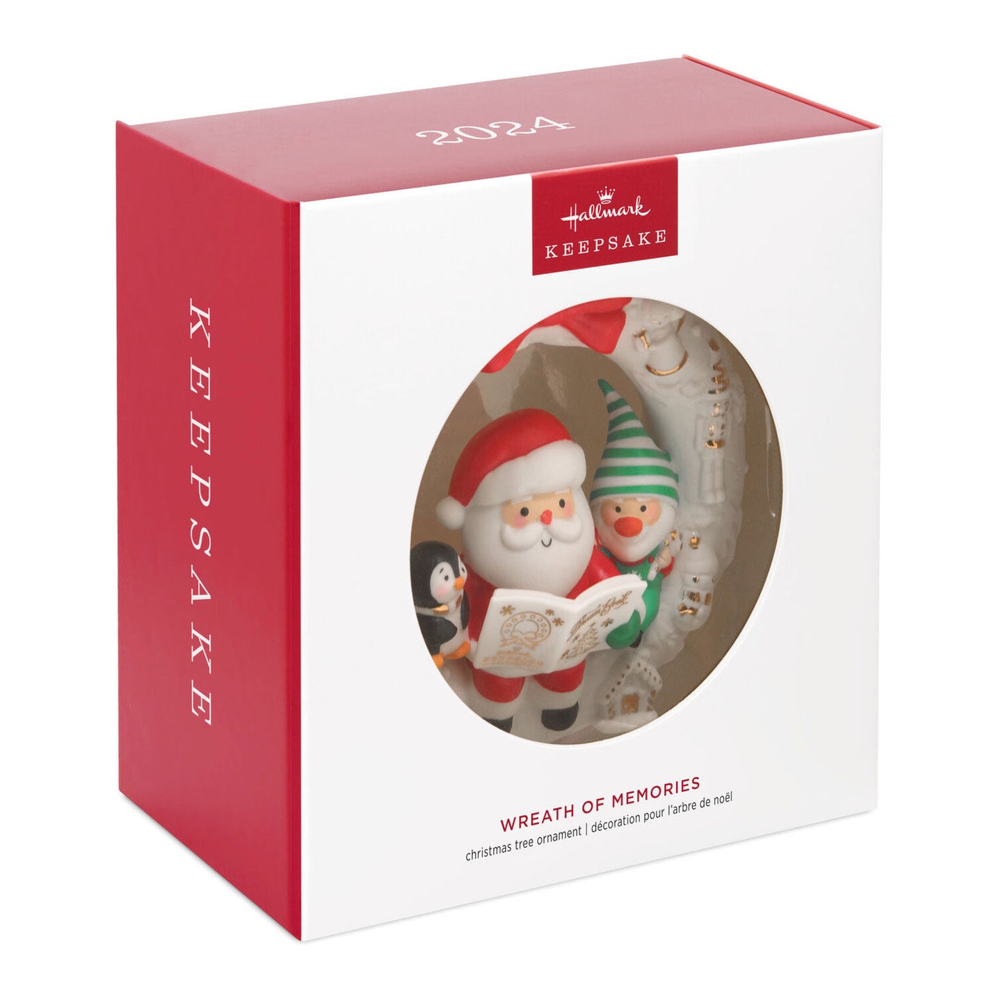 Wreath of Memories 2024 Porcelain Ornament