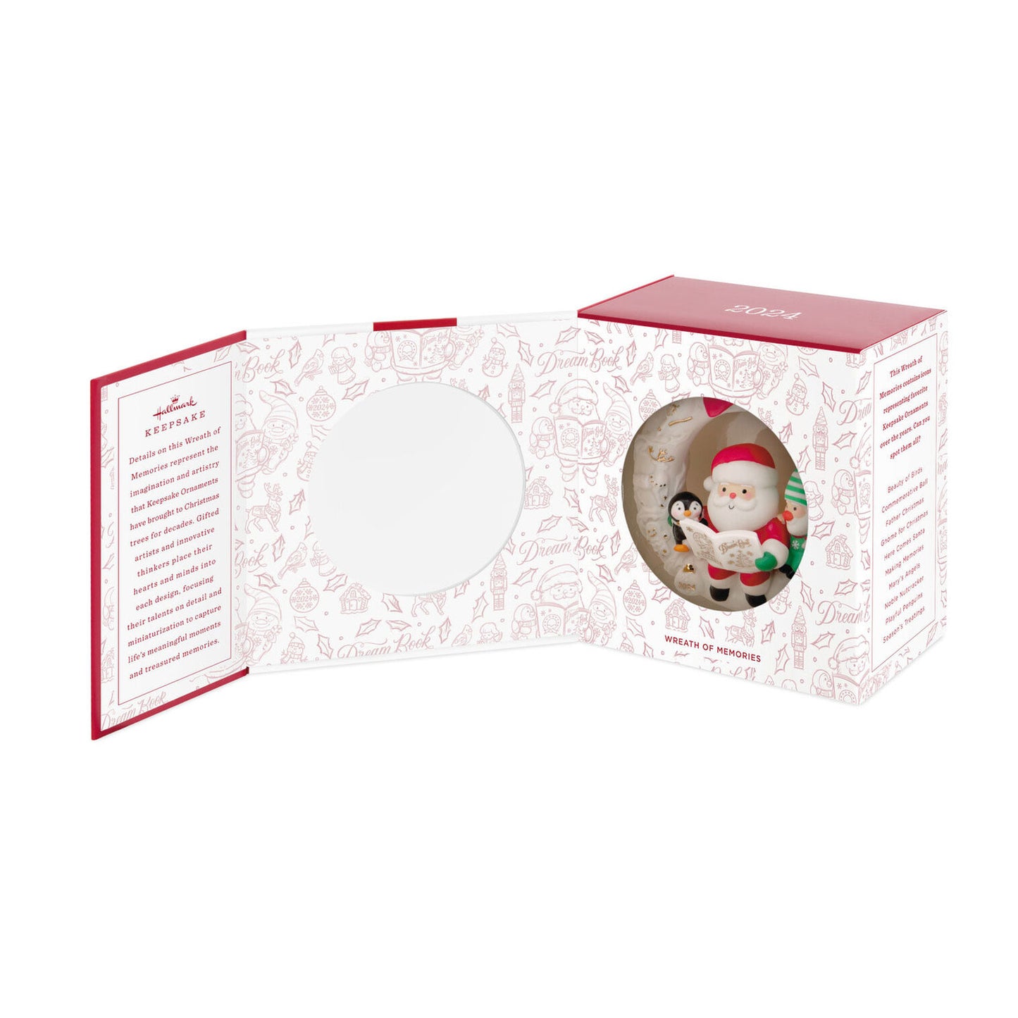 Wreath of Memories 2024 Porcelain Ornament