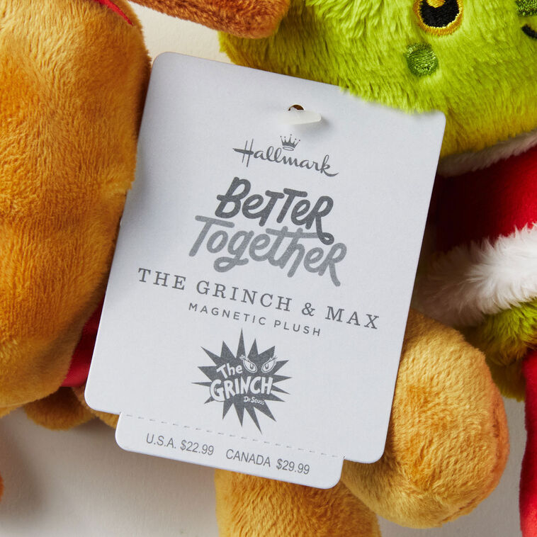 Better Together Dr. Seuss™ Grinch and Max Magnetic Plush Pair, 6"