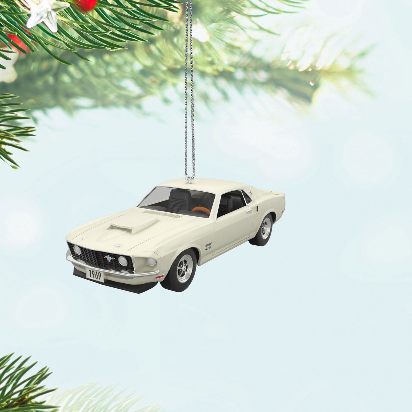 Mini Lil' Classic Cars 1969 Ford Mustang Boss 429 2024 Metal Ornament, 0.7"