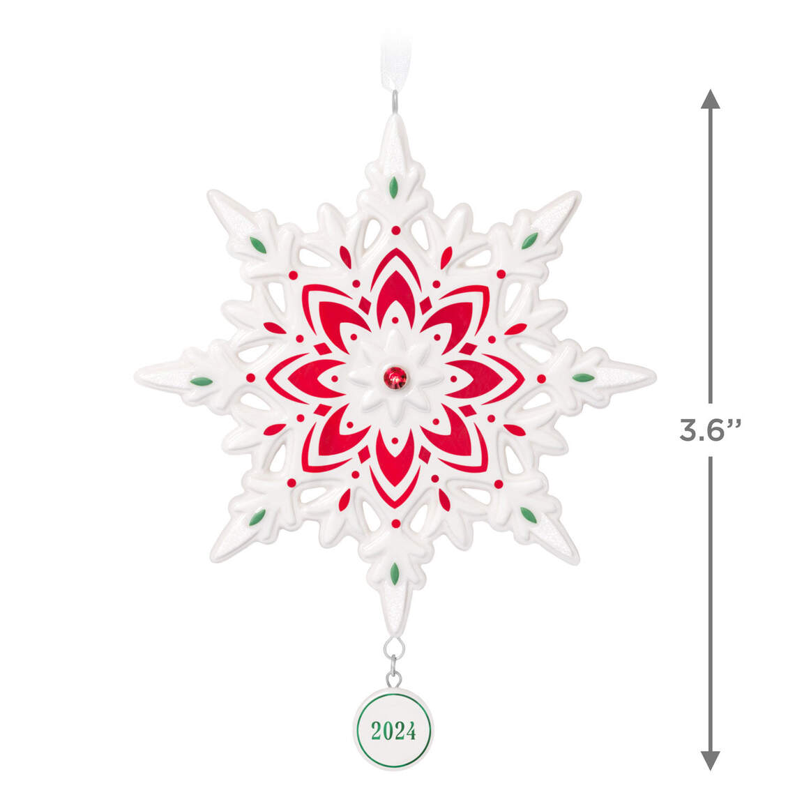 Snowflake 2024 Porcelain Ornament