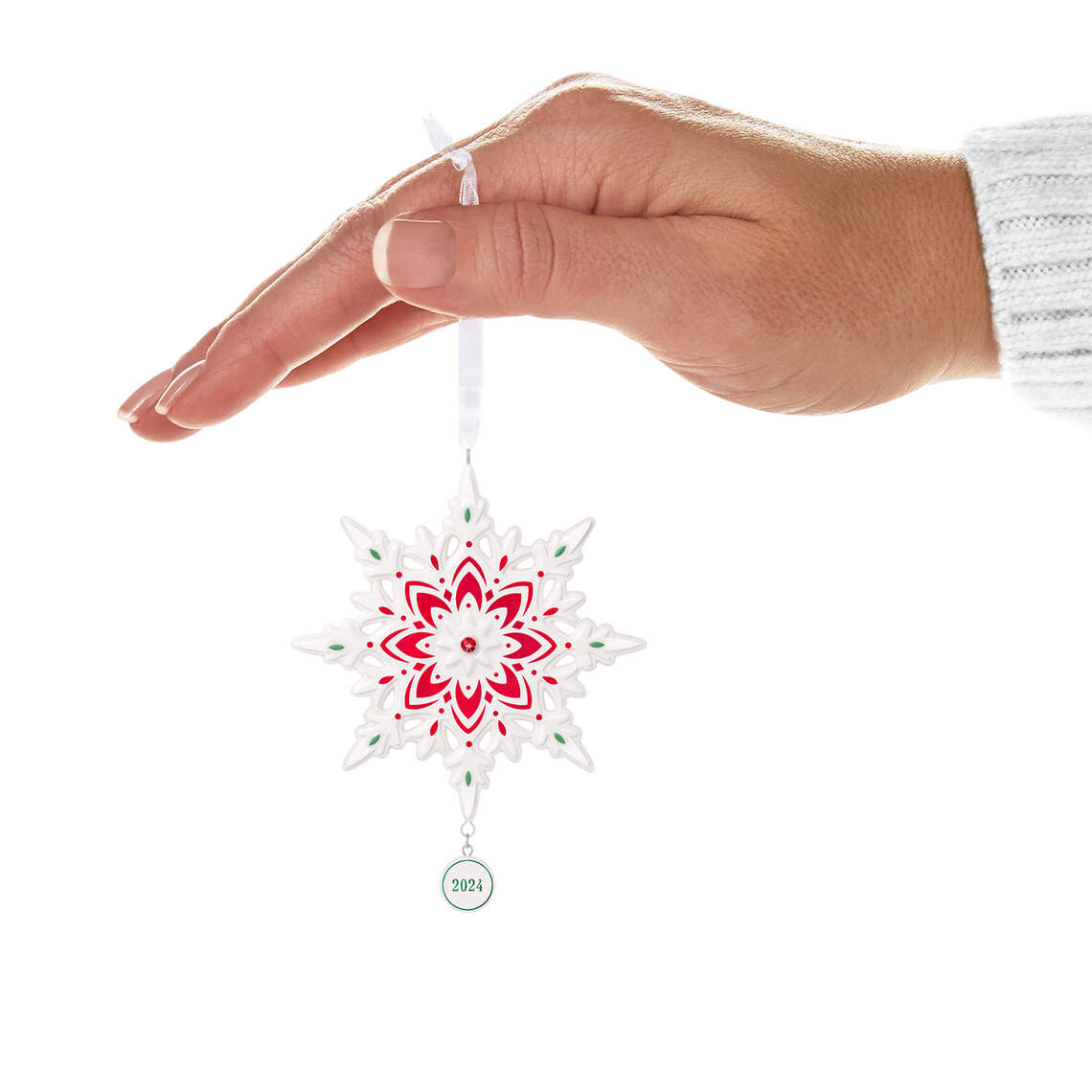 Snowflake 2024 Porcelain Ornament