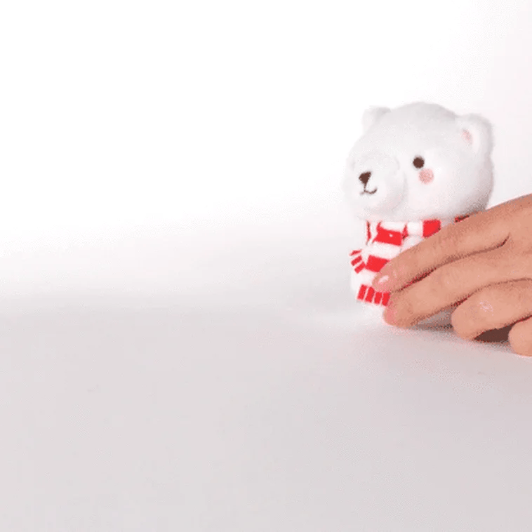 Zip-Along Polar Bear Plush Toy