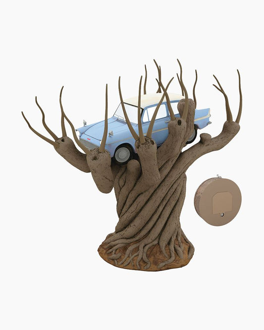 Harry Potter and the Chamber of Secrets Collection Flying Ford Anglia in the Whomping Willow Tree Topper