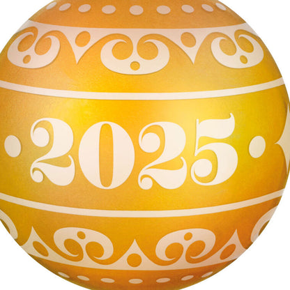 Christmas Commemorative 2025 Ball Glass Ornament