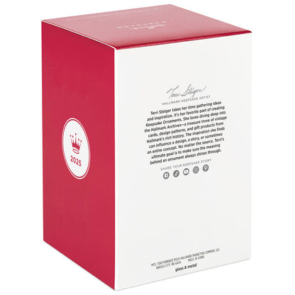 Christmas Commemorative 2025 Ball Glass Ornament