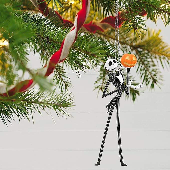 Hallmark Keepsake Halloween Ornament 2023, Disney Tim Burton's The Nightmare Before Christmas Citizens of Halloween Town, Set of 5