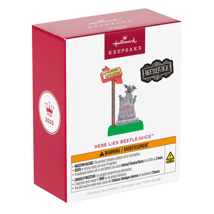 Beetlejuice™ Here Lies Beetlejuice™ Ornament With Light