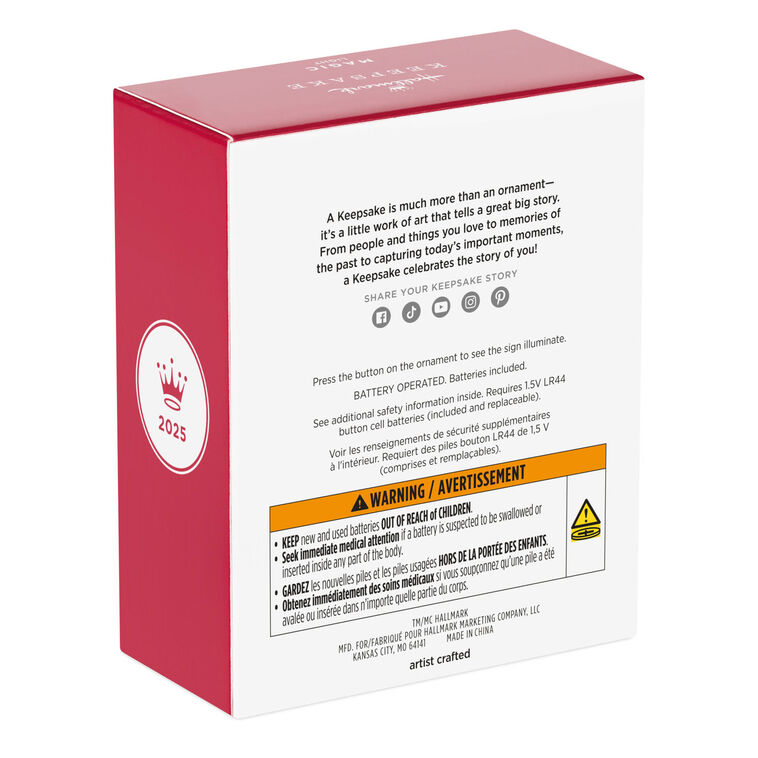 Beetlejuice™ Here Lies Beetlejuice™ Ornament With Light