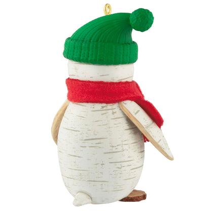 Birch Penguin Ornament