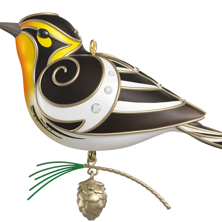 The Beauty of Birds Blackburnian Warbler Ornament