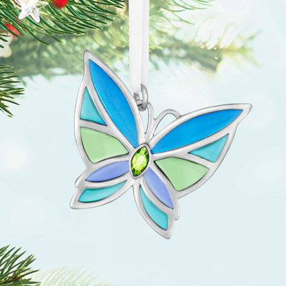 Mini Bitty Bright Butterfly Metal Ornament, 1.25"