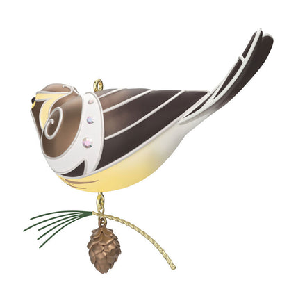 The Beauty of Birds Lady Blackburnian Warbler Ornament