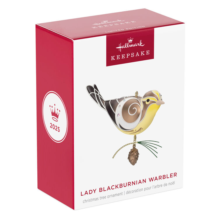 The Beauty of Birds Lady Blackburnian Warbler Ornament