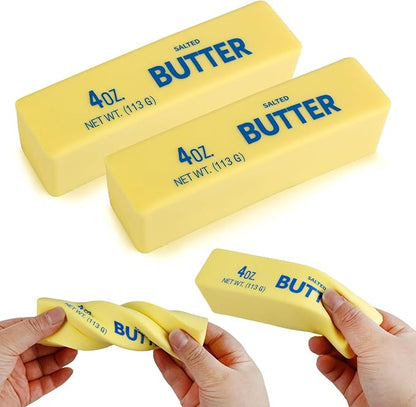 Butter Squishy 5' - Slow Rising Fidget Toys, Novelty Stress Relief Butter Squeeze Toy for Adults & Kids, Party Favors Gift Sensory Toy