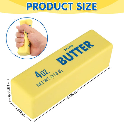 Butter Squishy 5' - Slow Rising Fidget Toys, Novelty Stress Relief Butter Squeeze Toy for Adults & Kids, Party Favors Gift Sensory Toy