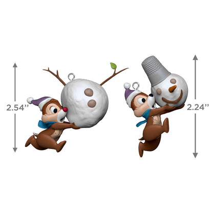 Disney Chip and Dale Up to Snow Good Ornaments