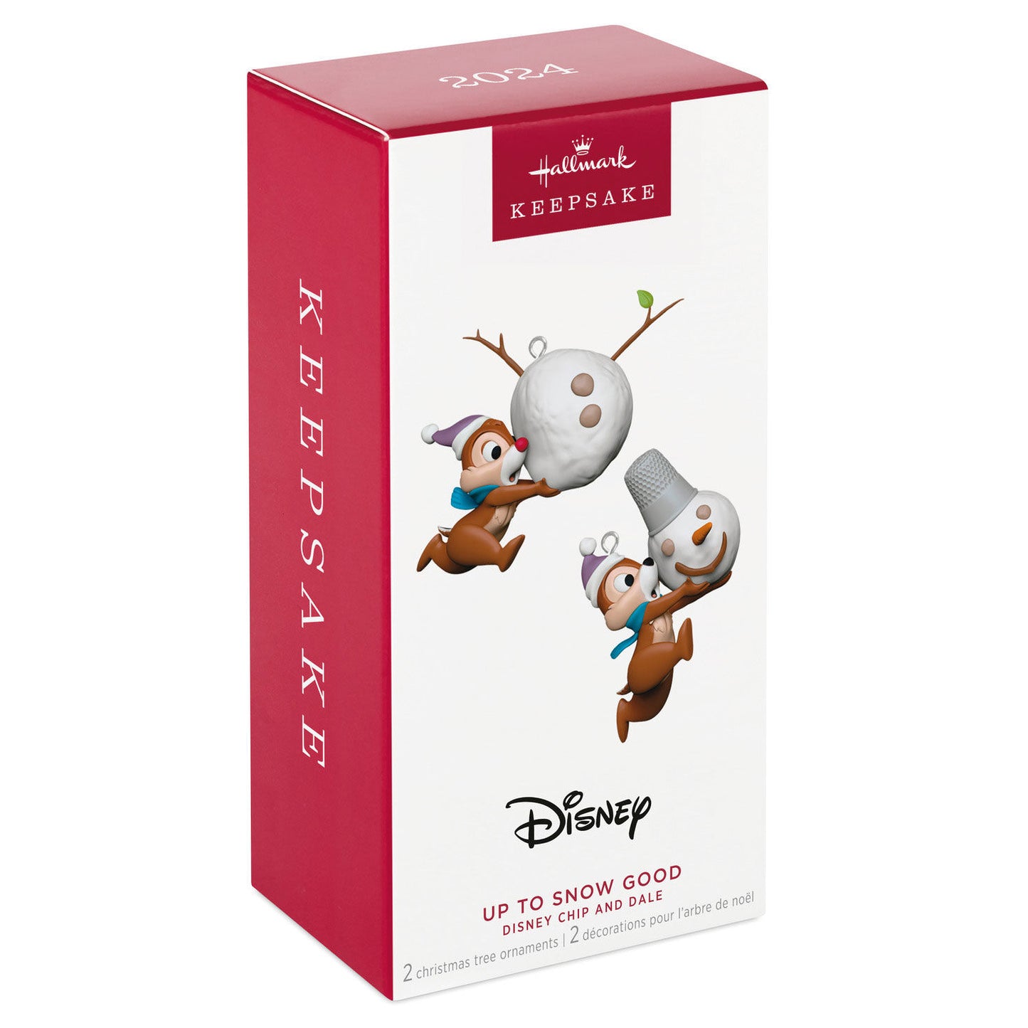 Disney Chip and Dale Up to Snow Good Ornaments