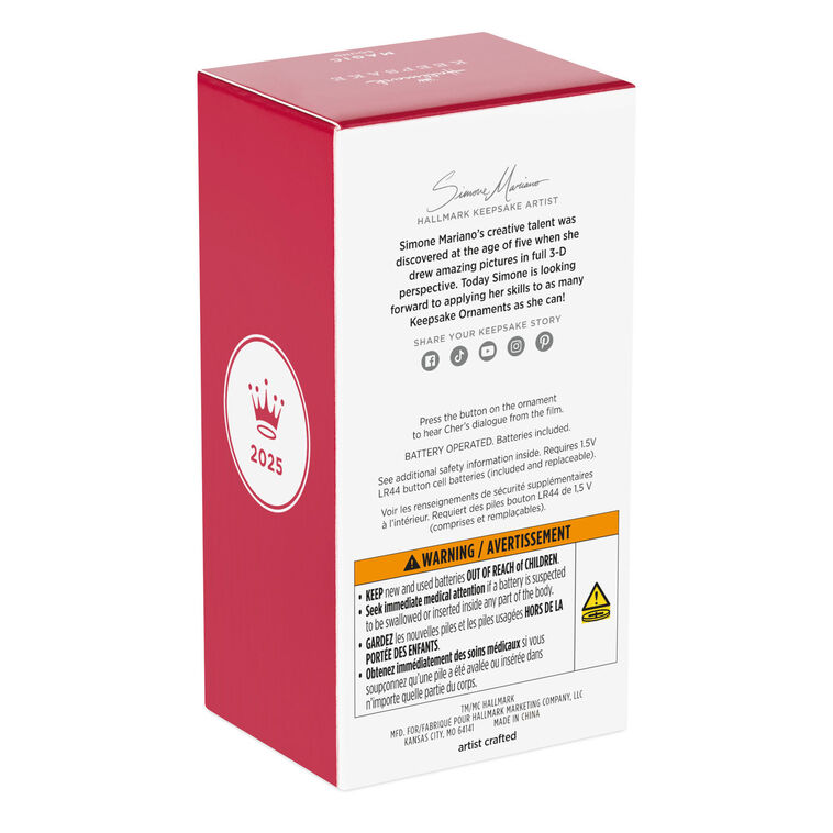 Clueless Cher Horowitz Ornament With Sound