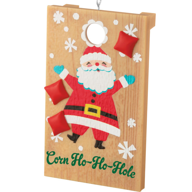 Corn Ho-Ho-Hole Ornaments, Set of 2