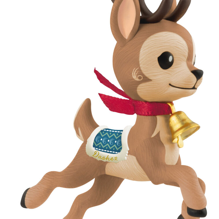 Eight Tiny Reindeer Dasher Ornament