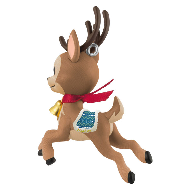 Eight Tiny Reindeer Dasher Ornament