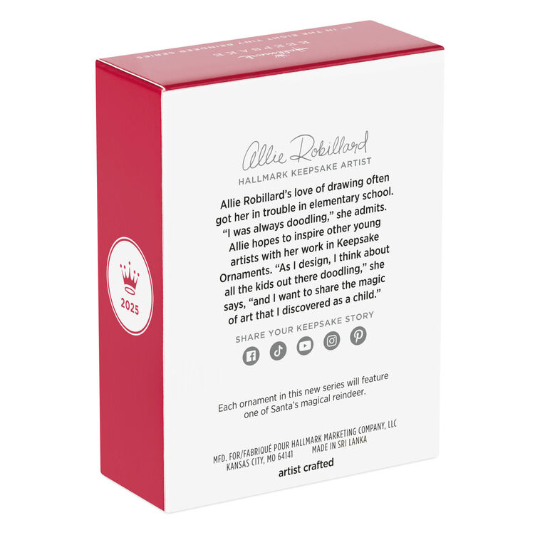 Eight Tiny Reindeer Dasher Ornament