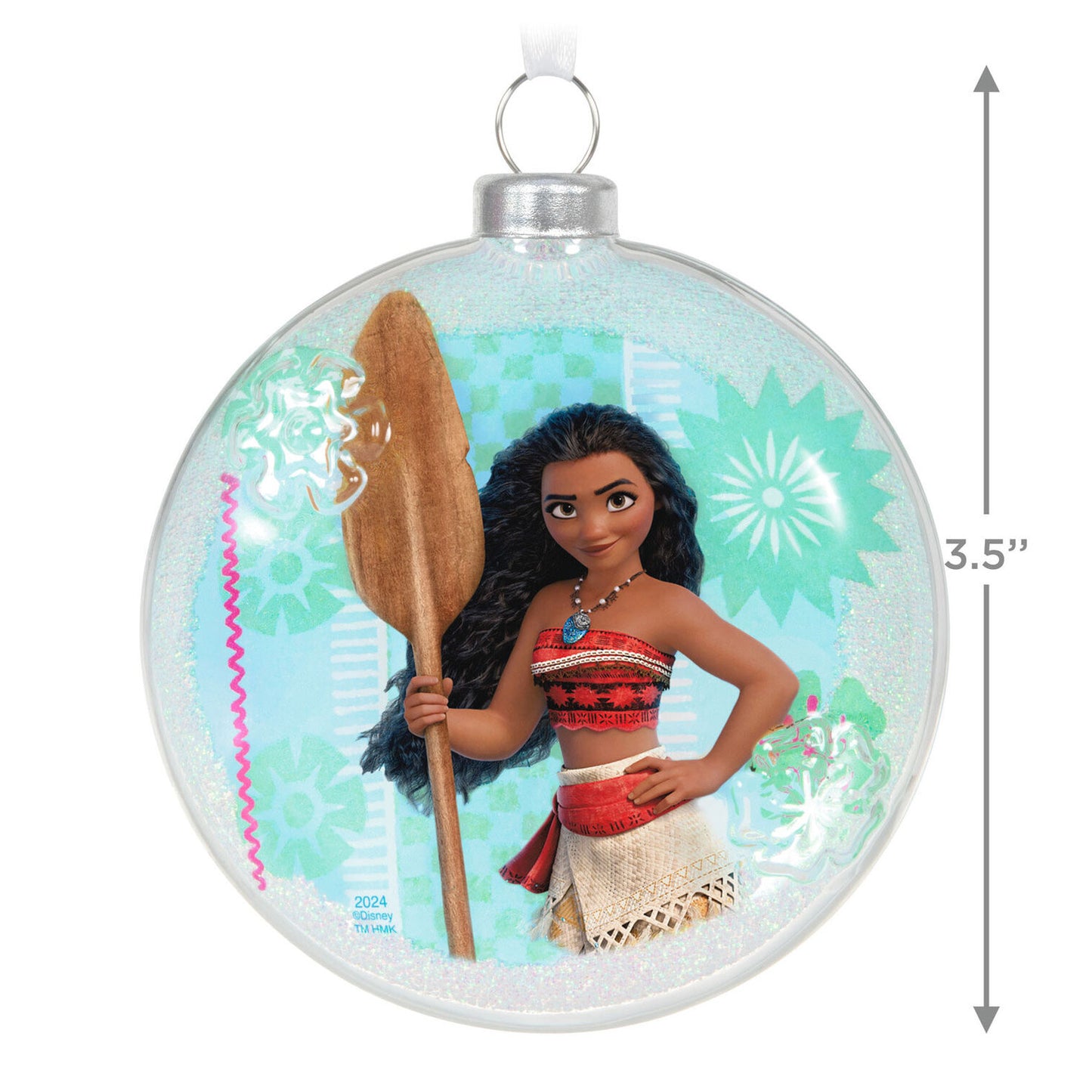 Disney Moana of Motunui Glass Ornament