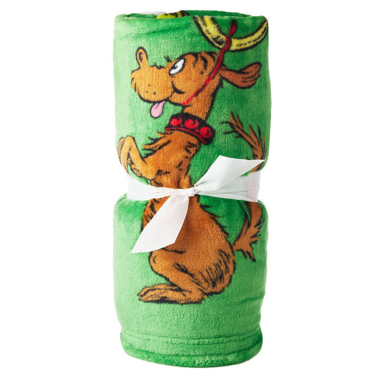 Dr. Seuss™ Grinch Faces Fleece Blanket, 51x62