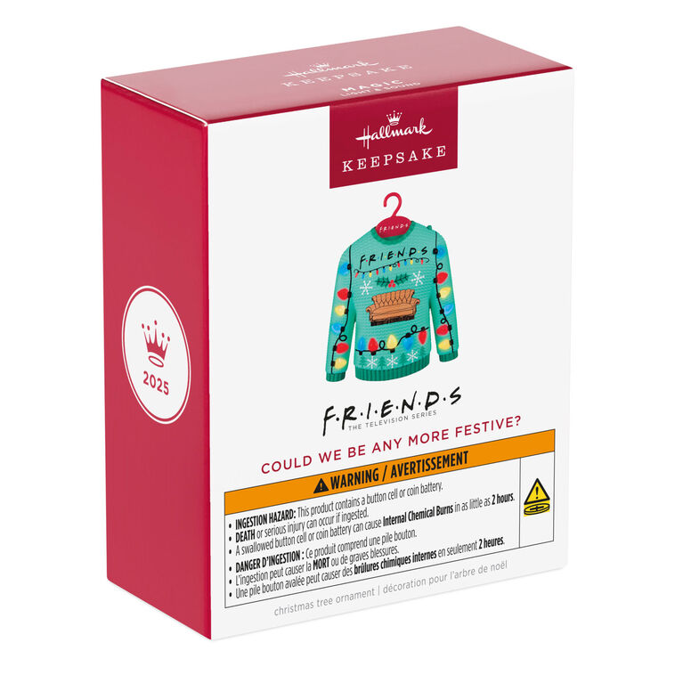 Friends Could We Be Any More Festive? Musical Ornament With Light