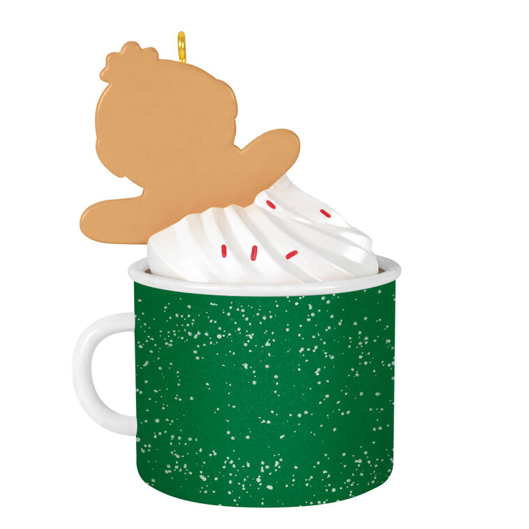 Son Gingerbread Boy in Mug 2025 Ornament