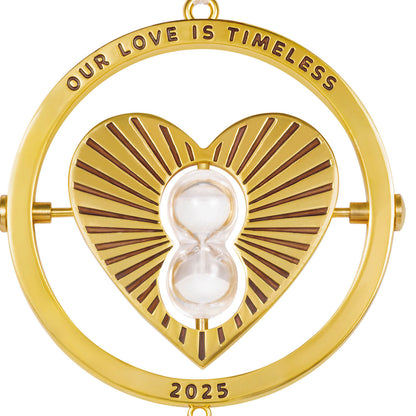 Our Love Is Timeless 2025 Metal Ornament