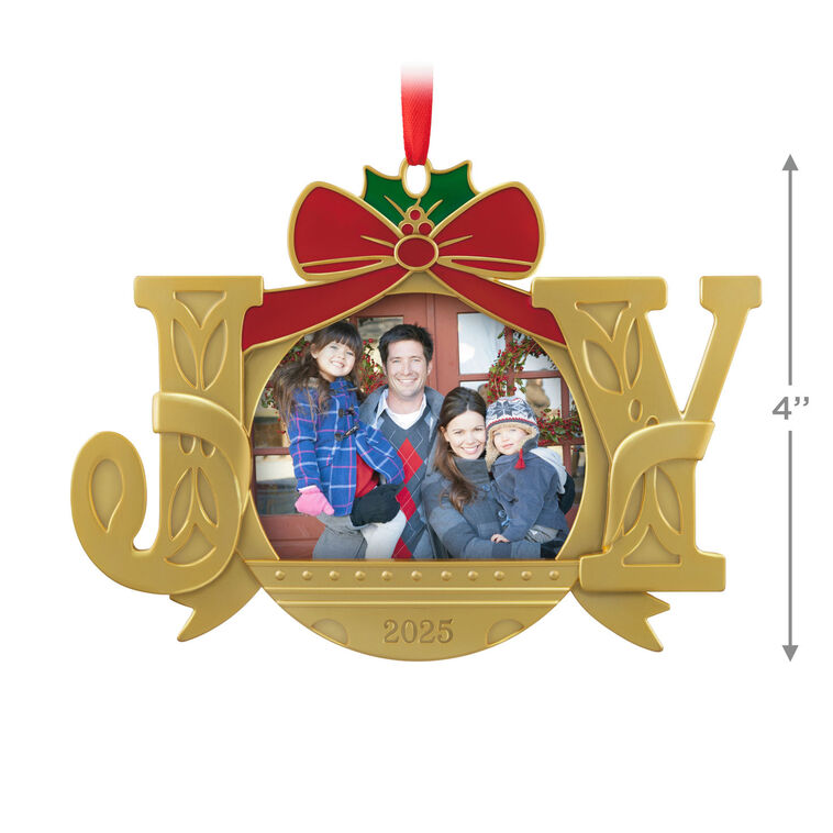 A Joy to Behold 2025 Photo Frame Metal Ornament
